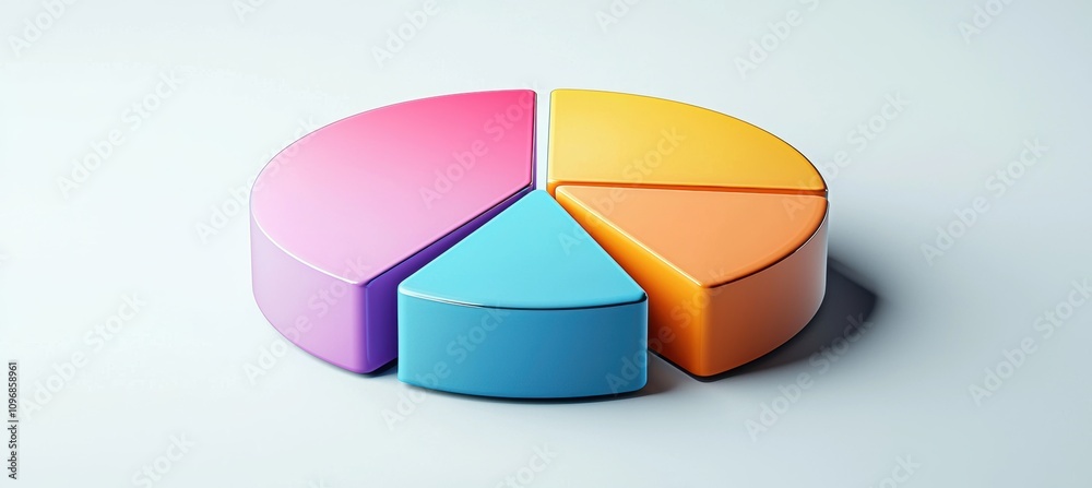 Obraz premium Global Smart Home Technology Adoption by Region 2024 - Colorful Pie Chart Design for Reports