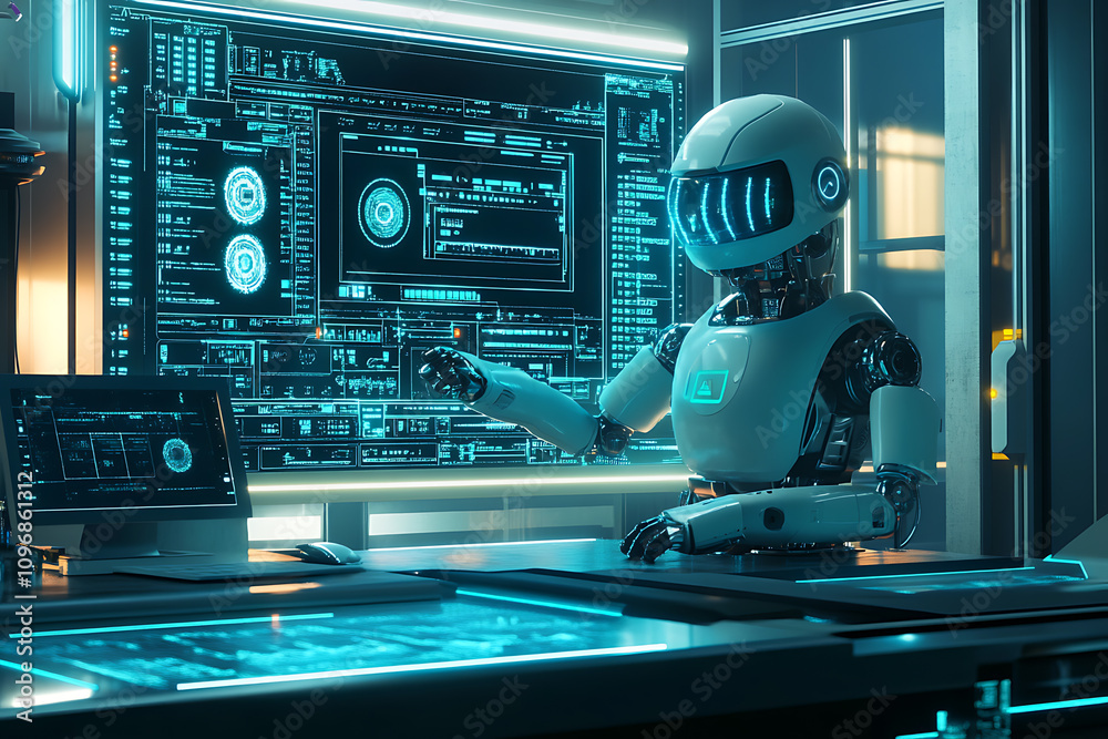 A futuristic AI-driven robot working in a high-tech lab, surrounded by glowing data interfaces, representing cutting-edge deep tech innovation.
A futuristic AI-driven robot working in a high-tech lab, surrounded by glowing data interfaces, representing cutting-edge deep tech innovation.