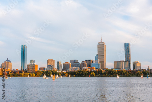 Boston Skyline on Charles River