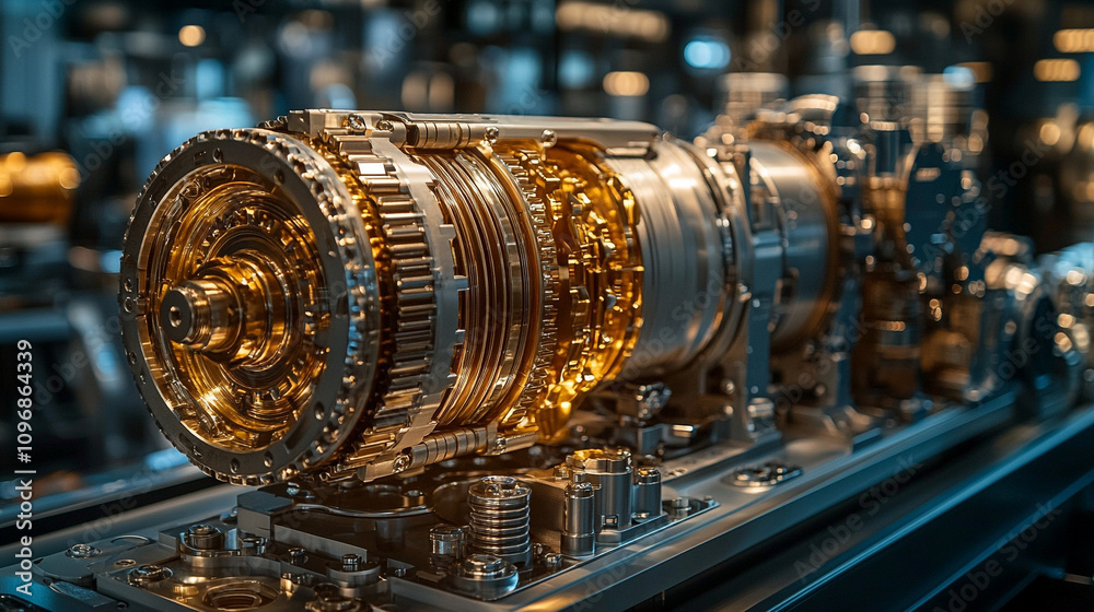 Close-up of the intricate mechanism of an automatic car gearbox showcasing gears, precision, and mechanical components working in harmony for smooth gear transitions and efficient vehicle performance Close-up of the intricate mechanism of an automatic car gearbox showcasing gears, precision, and mechanical components working in harmony for smooth gear transitions and efficient vehicle performance