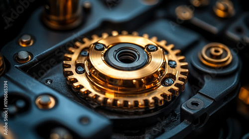 Wallpaper Mural Close-up of the intricate mechanism of an automatic car gearbox showcasing gears, precision, and mechanical components working in harmony for smooth gear transitions and efficient vehicle performance Torontodigital.ca