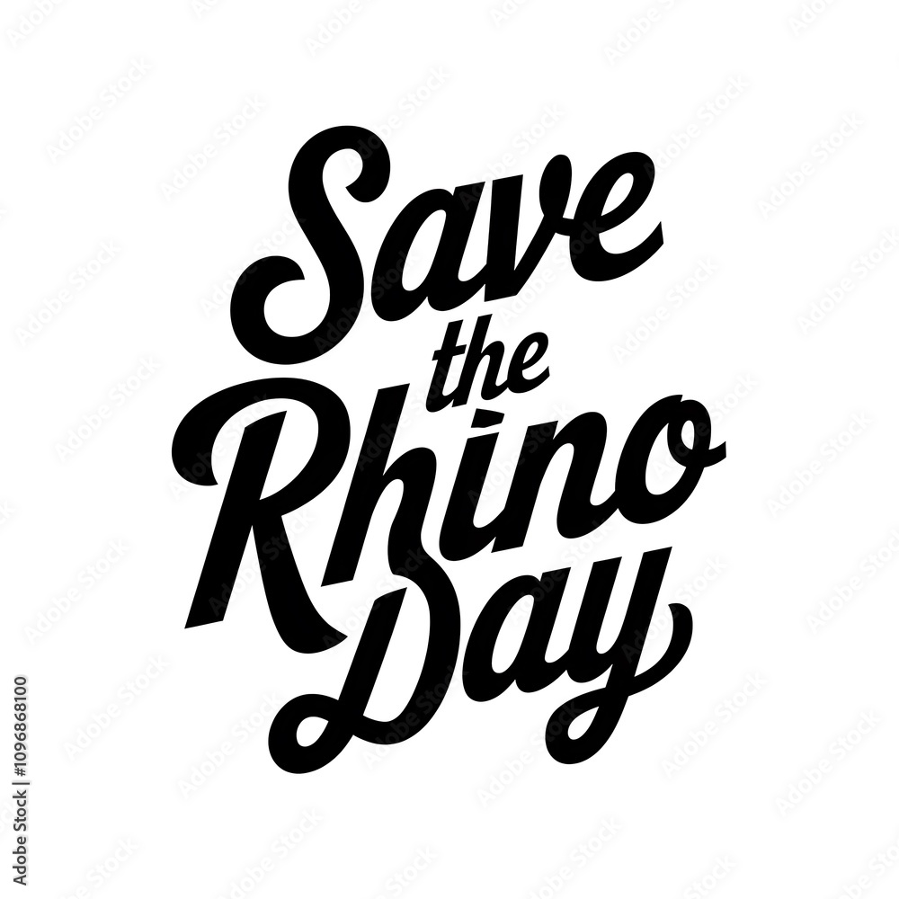 Save the Rhino Day Awareness Campaign Graphic Save the Rhino Day Awareness Campaign Graphic