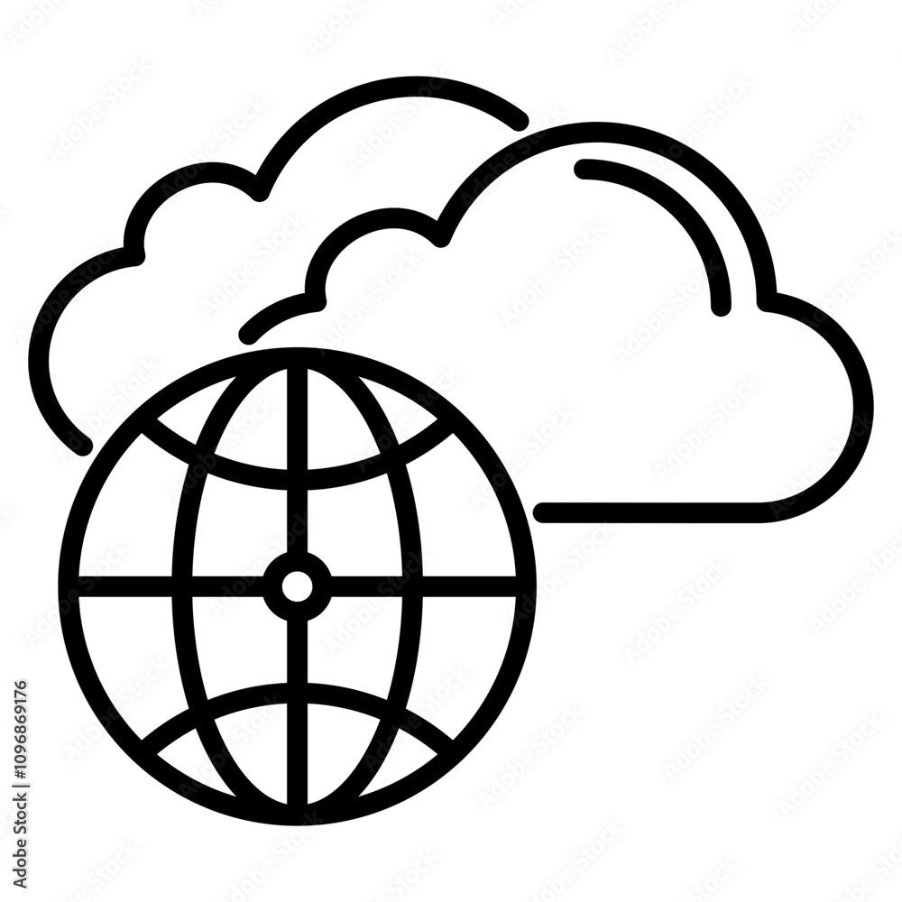 Web cloud icon Web cloud icon