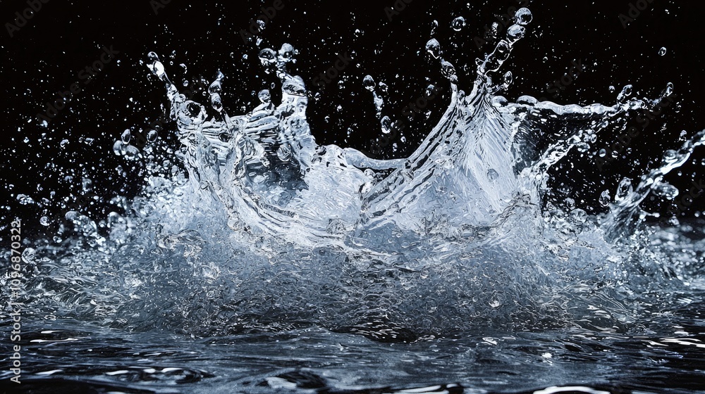 water splashes over transparent background water splashes over transparent background