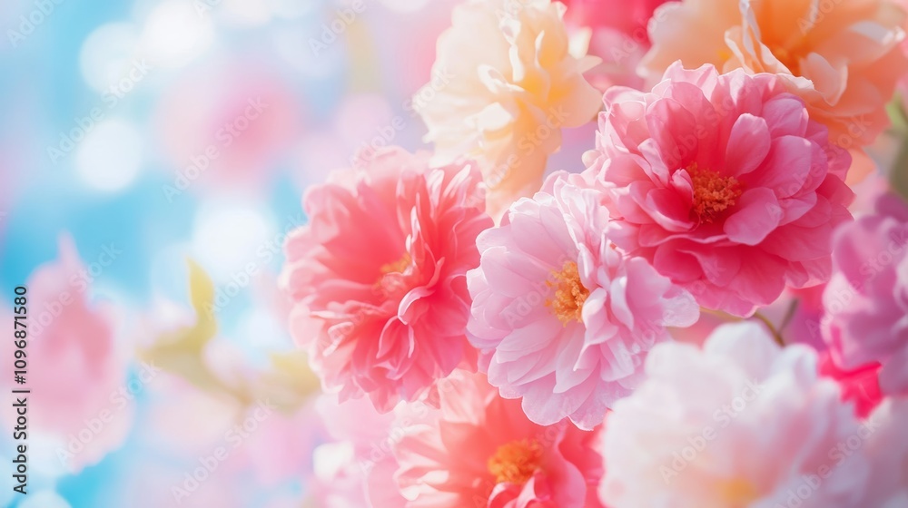 Beautiful flowers, soft pastel colors, dept of field Beautiful flowers, soft pastel colors, dept of field