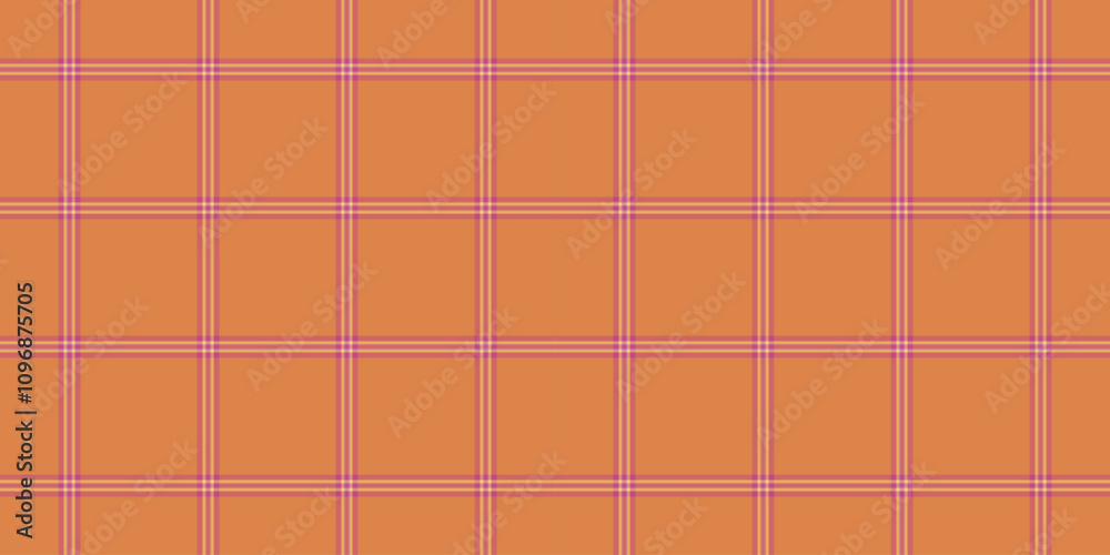 Room pattern plaid texture, mid vector seamless fabric. Wrapping textile tartan check background in red and orange colors. Room pattern plaid texture, mid vector seamless fabric. Wrapping textile tartan check background in red and orange colors.