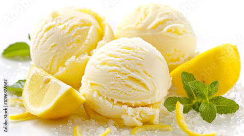 ice cream with lemon