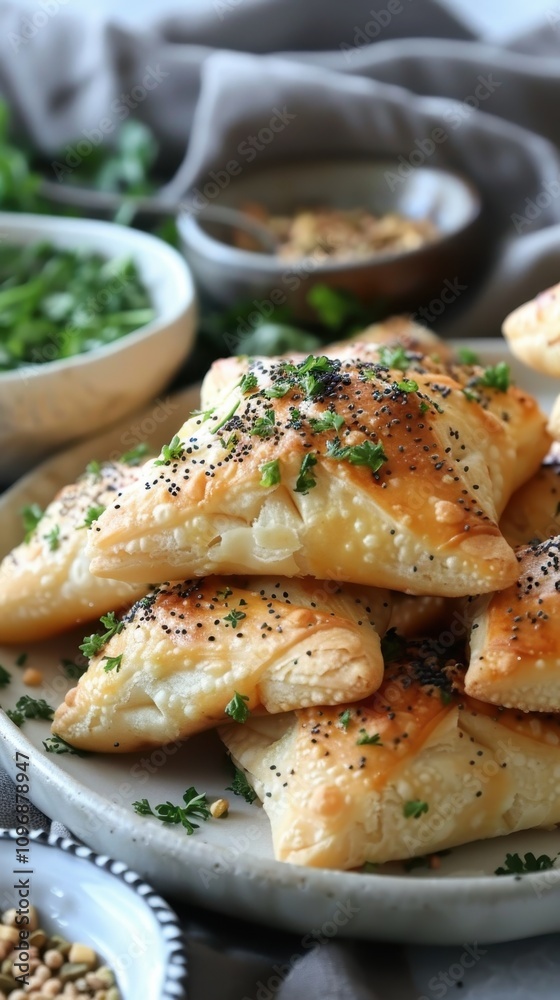 Delicious Hamentaschen Pastries Filled with Poppy, Apricot, and Pistachio
