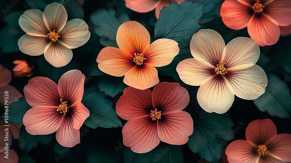 Beautiful flowers, soft pastel colors, dept of field Beautiful flowers, soft pastel colors, dept of field