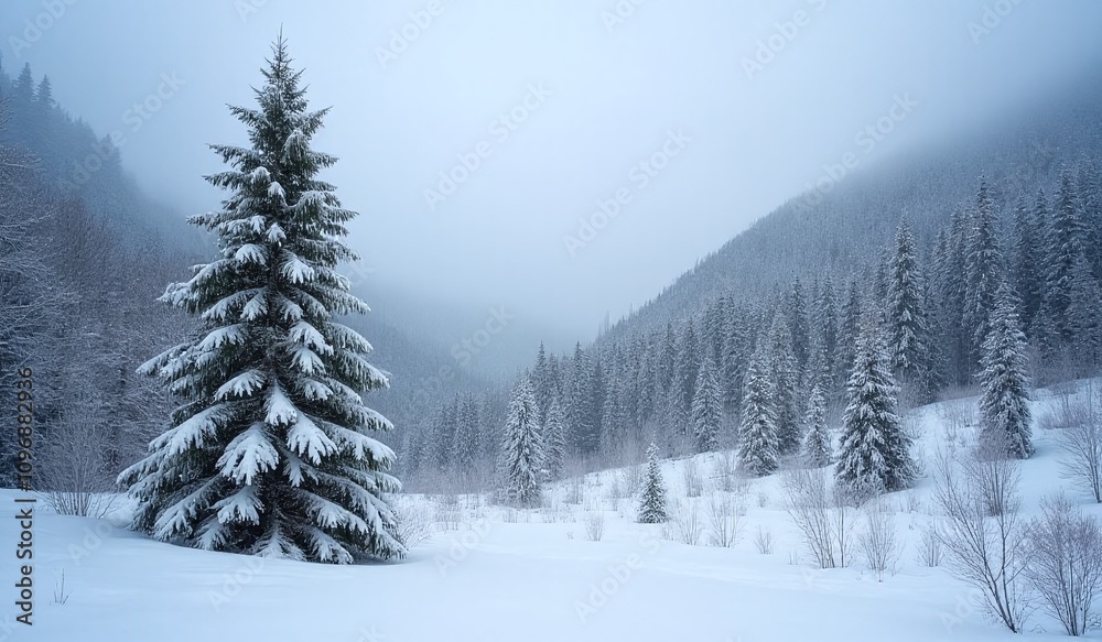 snowy forest landscapes common ukrainian carpathian mountains particularly near mount petros