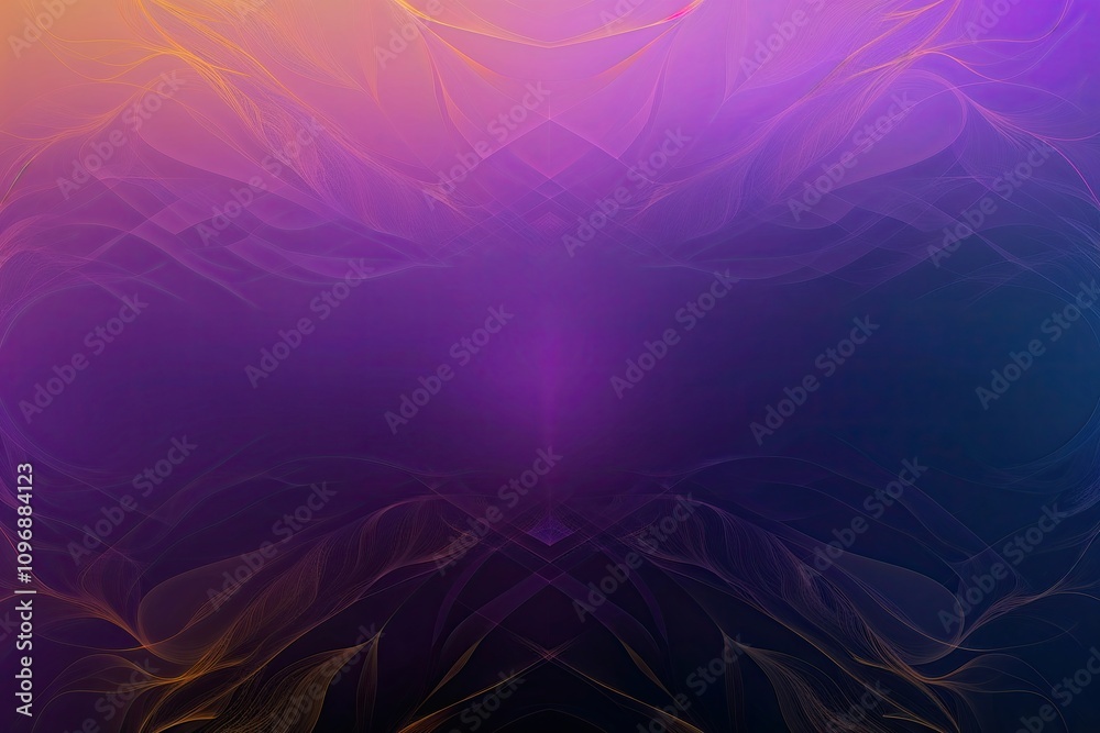 Obraz premium Intricate Gradient on Profound Background with Original Lavender and Saffron Graphic
