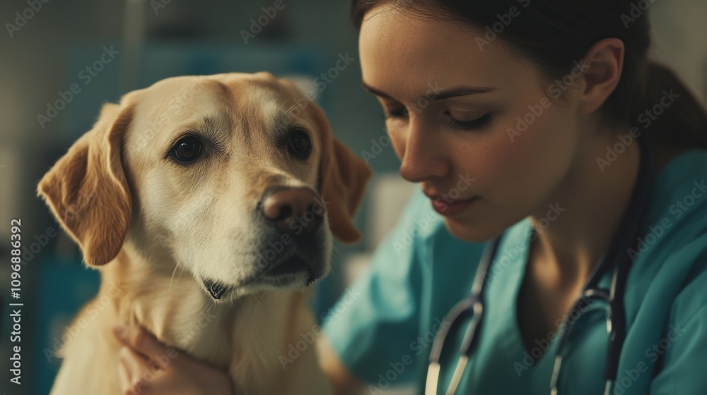 © ArtBox - Veterinarian with Dog