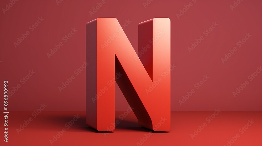 red letter N