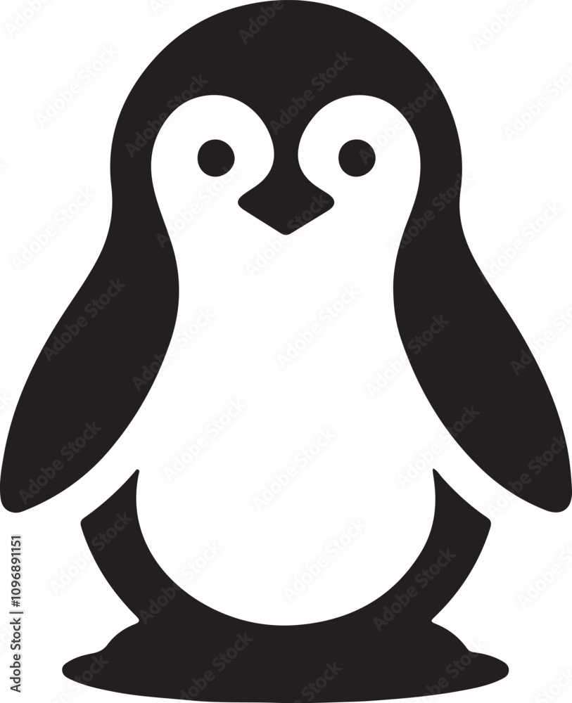 A Penguin Vector Art Illustration A Penguin Vector Art Illustration