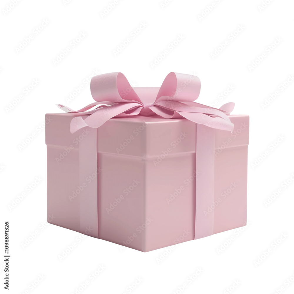 Pink Gift Box with Ribbon Pink Gift Box with Ribbon