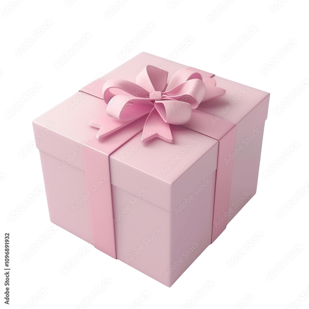 Pink Gift Box with Ribbon Pink Gift Box with Ribbon