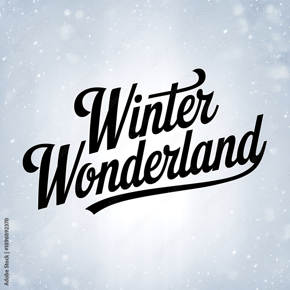 Winter Wonderland Snowy Background Design Winter Wonderland Snowy Background Design