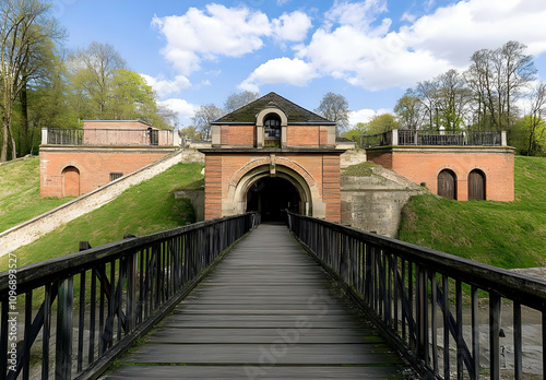 Entrance to the Historic Fort in Tlemcen, Lille, France