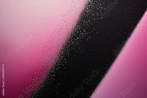 Dreamy Pink Gradient Background with Textured Black Surface and Glimmering Highlights photo