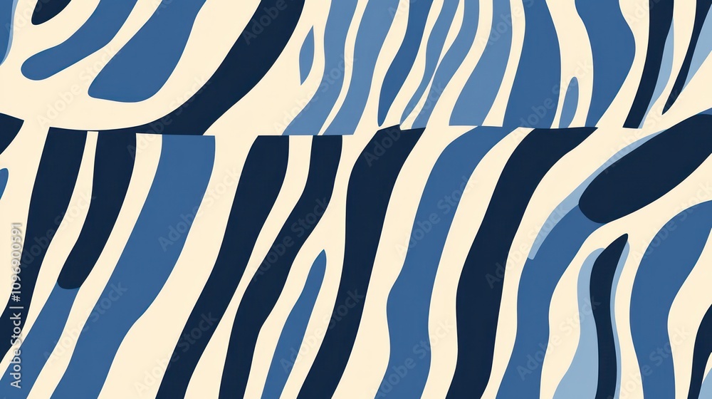 Blue and white zebra stripes a simple vector graphics Blue and white zebra stripes a simple vector graphics