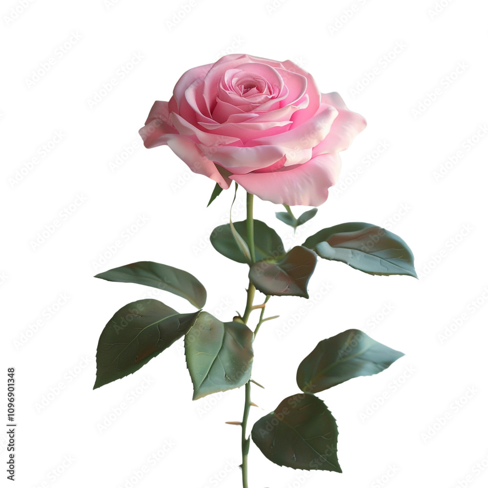 Fototapeta premium Single Pink Rose
