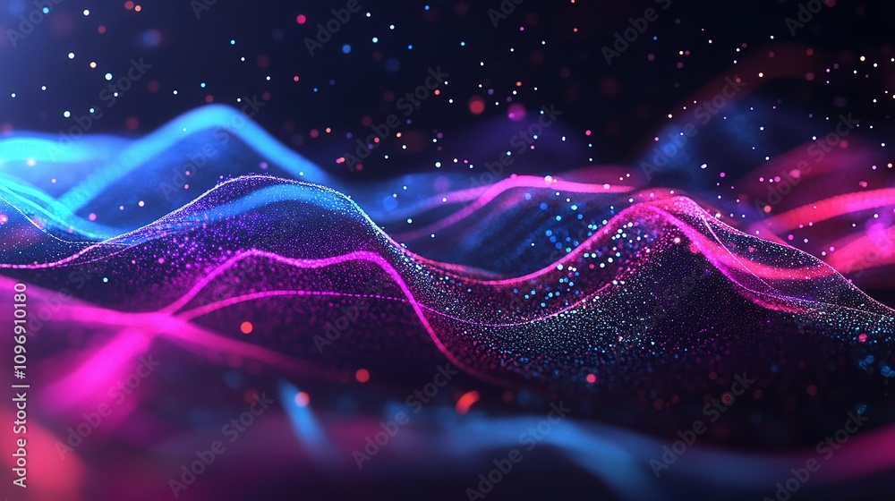 Fototapeta premium Colorful Financial Graphs Abstract Representation for Business Use