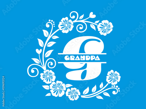abstract design of grandpa sublimation art