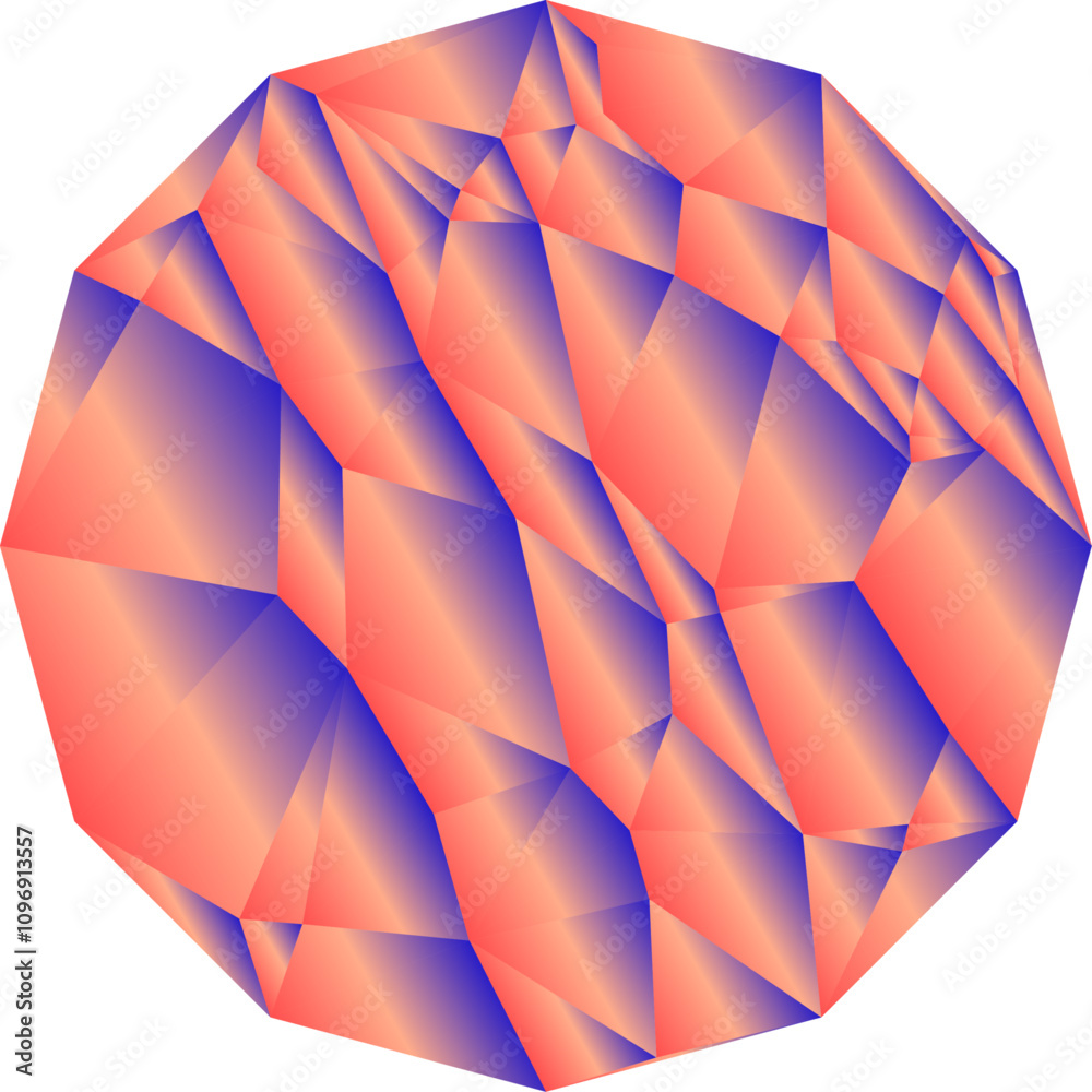 Obraz premium Abstract polygonal gradient geometric triangle flat design