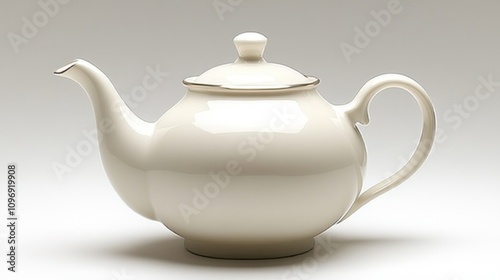 Elegant Cream Teapot: A Timeless Kitchen Essential