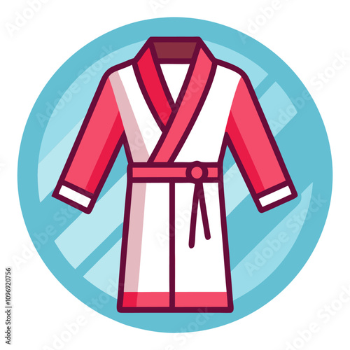 bathrobe clipart cartoon Illustration drawing