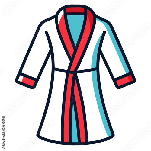 bathrobe clipart cartoon Illustration drawing