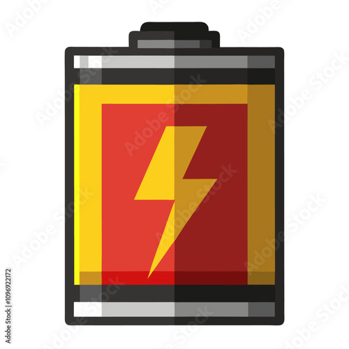 battery isolated clipart cartoon Illustration drawing photo