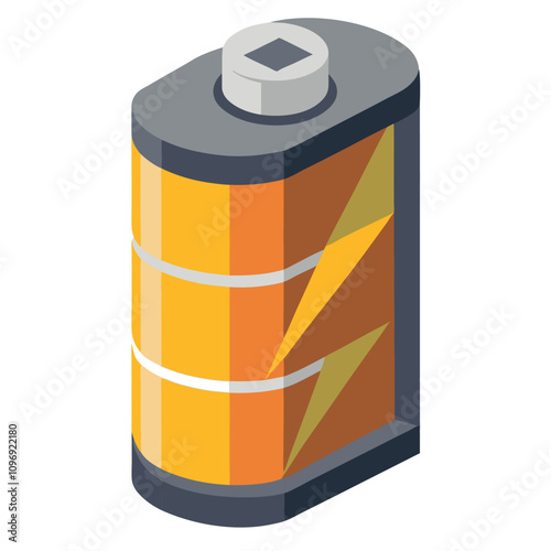 battery isolated clipart cartoon Illustration drawing