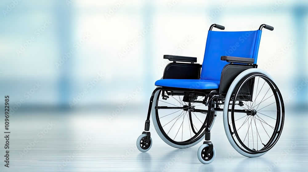 Patient in a wheelchair on a hospital floor embodying resilience and the journey towards health and wellness in a caring environment Patient in a wheelchair on a hospital floor embodying resilience and the journey towards health and wellness in a caring environment