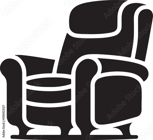 Recliner chair silhouette