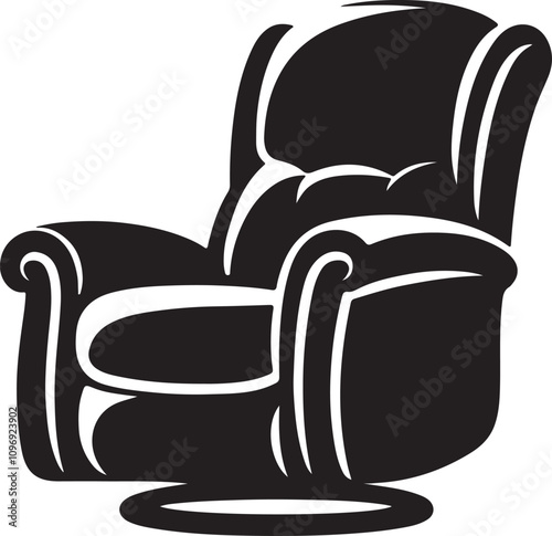 Recliner chair silhouette