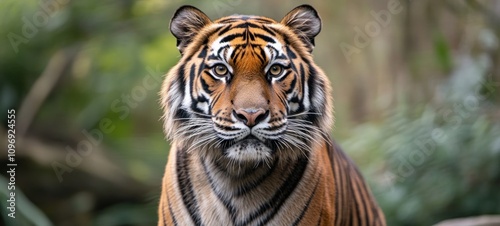 Majestic Sumatran Tiger: A Portrait of Wild Beauty