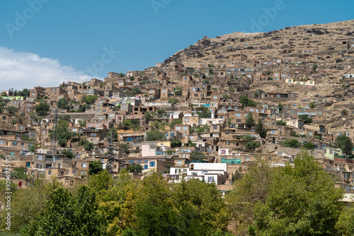 City of Kabul, capital of Afghanistan. View of the city and slums around the city