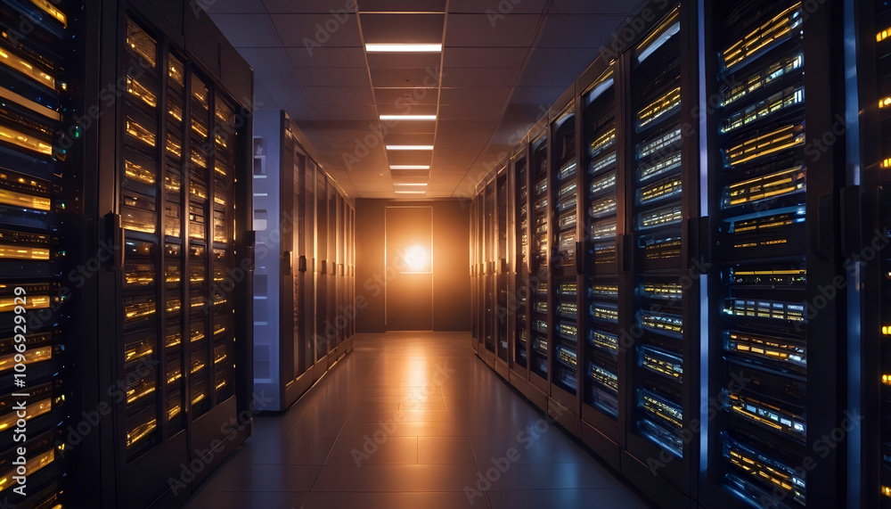 Fototapeta premium Science Digital Modern Data Technology AI Concept