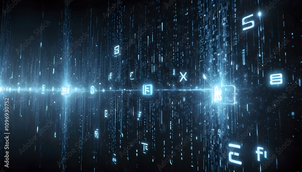 Science Digital Modern Data Network Technology AI Concept Science Digital Modern Data Network Technology AI Concept