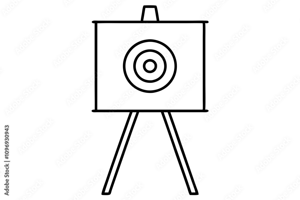 Target Board Icon Clipart Vector Illustration Target Board Icon Clipart Vector Illustration