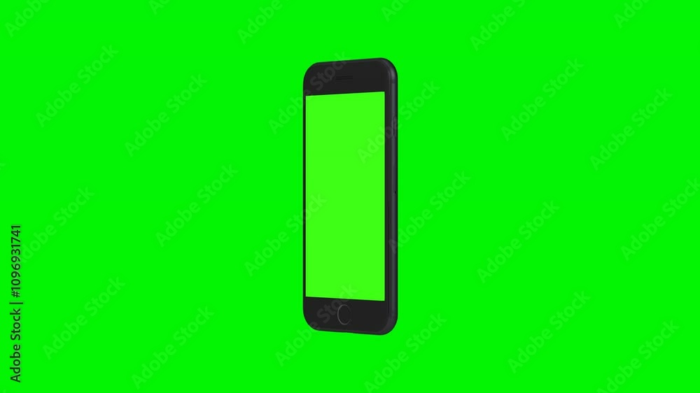 3D greenscreen model of modern smartphone 12 3D greenscreen model of modern smartphone 12