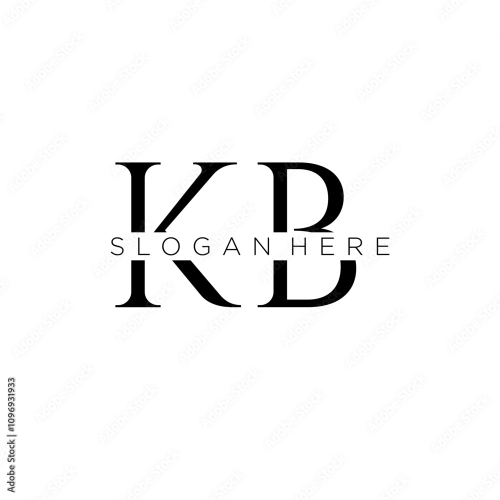 KB initial monogram logo with bussines style dsign KB initial monogram logo with bussines style dsign