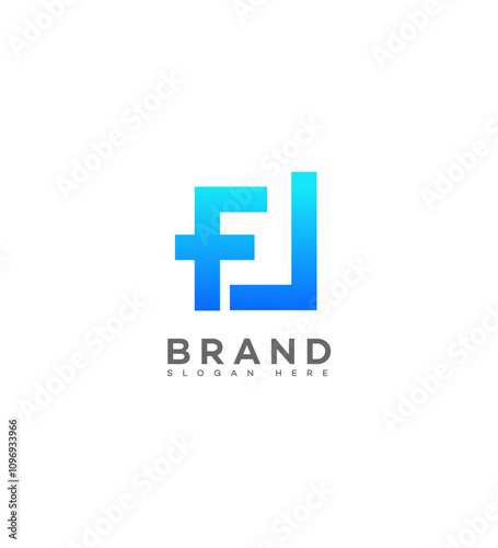 FD, DF Letter Logo Template