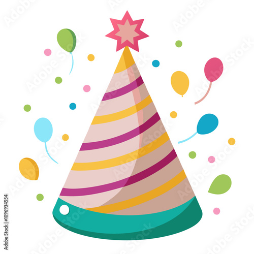 birthday party hat clipart cartoon Illustration drawing