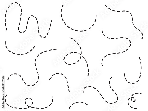Path travel dotted line trip dashed trace destination track plan and silhouette, travelling symbol . Transport dot pathes lines traces tourism design vector illustration. EPS 10