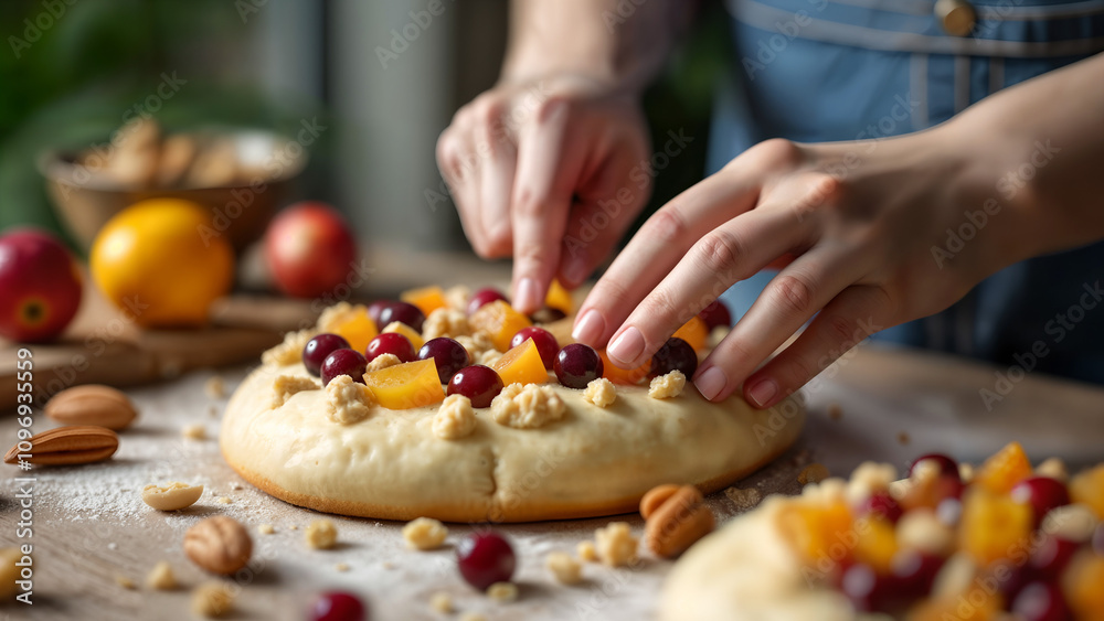 Intergenerational Cooking: Decorating Bolo Rei Intergenerational Cooking: Decorating Bolo Rei