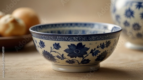 Wallpaper Mural Blue and White Porcelain Bowl Torontodigital.ca