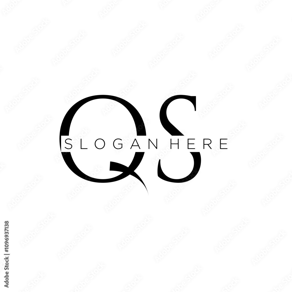 QS initial monogram logo with bussines style dsign QS initial monogram logo with bussines style dsign