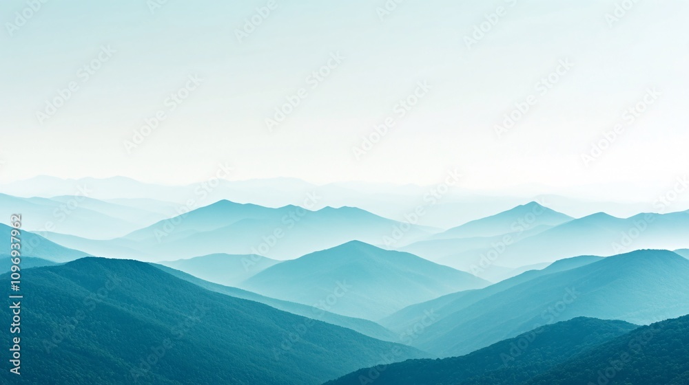 Obraz premium Misty Mountain Landscape